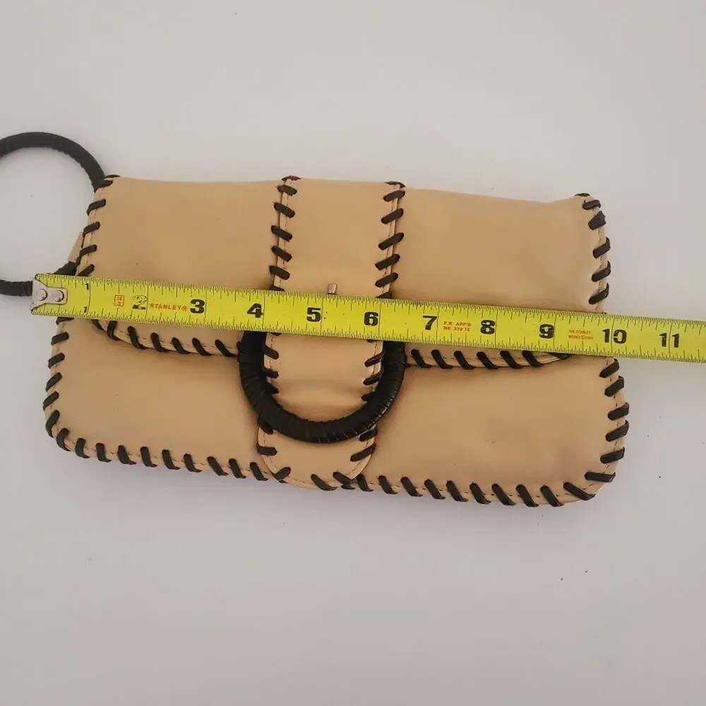 Small clutch / pocketbook / purse with wrist ring